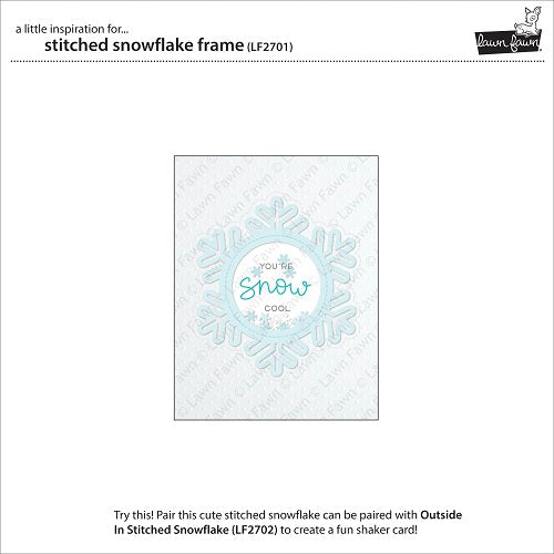 Stitched Snowflake Frame Dies - Lawn Fawn