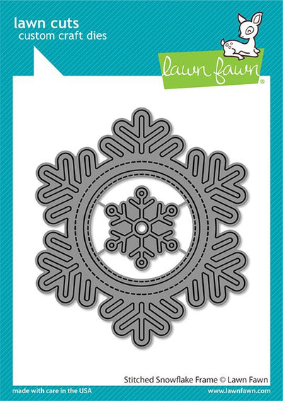 Stitched Snowflake Frame Dies - Lawn Fawn