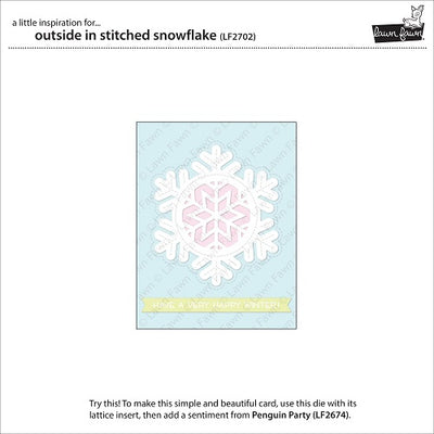 Outside In Stitched Snowflake Dies - Lawn Fawn