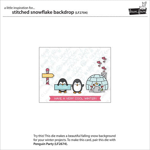 Stitched Snowflake Backdrop Dies - Lawn Fawn
