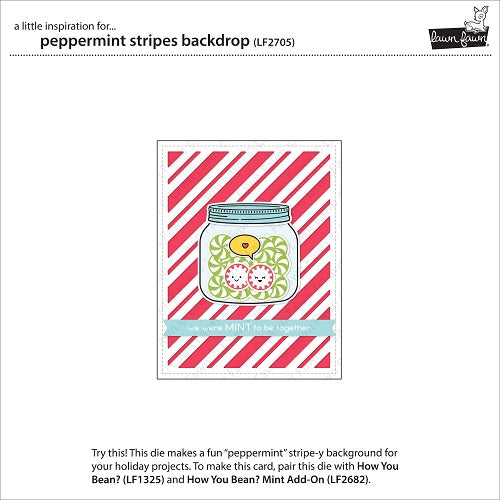 Peppermint Stripes Backdrop Dies - Lawn Fawn