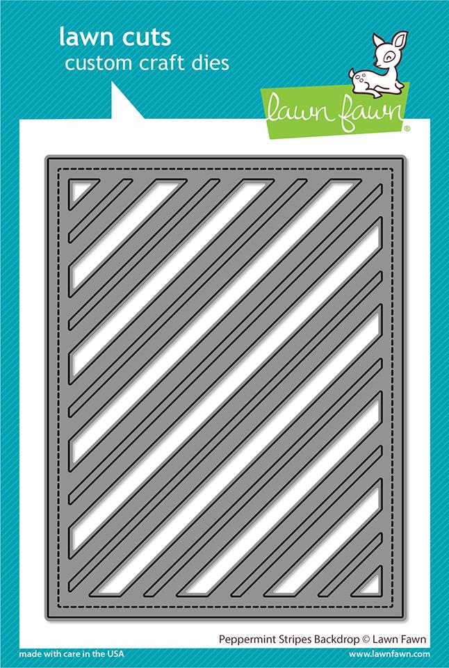 Peppermint Stripes Backdrop Dies - Lawn Fawn