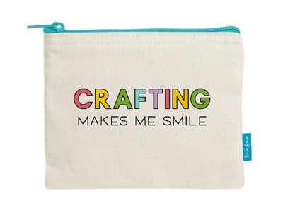 Crafting Makes Me Smile Zipper Pouch - Lawn Fawn