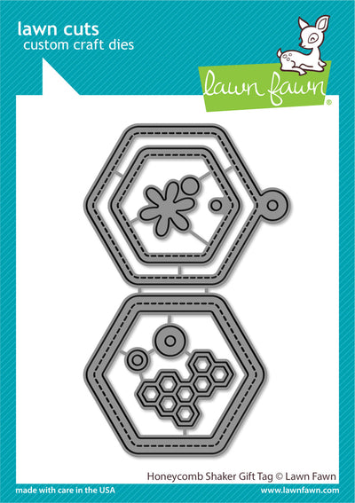 Honeycomb Shaker Gift Tag- Dies-Lawn Fawn