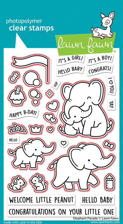 Elephant Parade- Lawn Cuts - Dies-Lawn Fawn