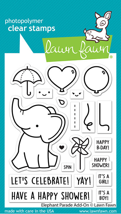 Elephant Parade Add-On- Stamps- Lawn Fawn
