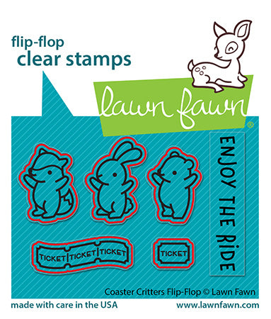 Coaster Critters Flip-Flop Dies-Lawn Fawn