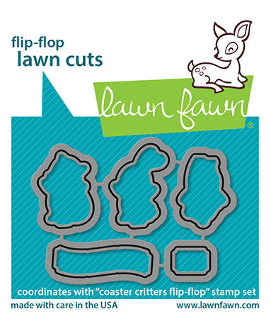 Coaster Critters Flip-Flop Dies-Lawn Fawn