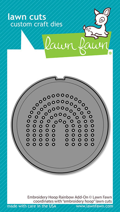 Embroidery Hoop Rainbow Add-On Die-Lawn Fawn