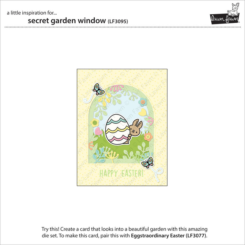 Secret Garden Window Dies-Lawn Fawn
