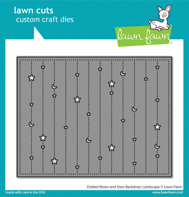 Dotted Moon and Stars Backdrop: Landscape Die-Lawn Fawn