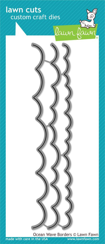 Ocean Wave Borders Lawn Cuts Dies - Lawn Fawn - Clearance