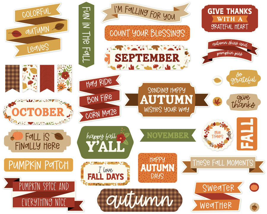 I Love Fall Titles & Phrases- Echo Park