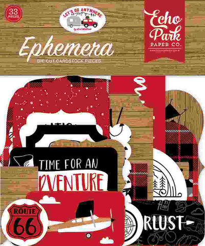 Let's Go Anywhere Ephemera - Echo Park - Clearance