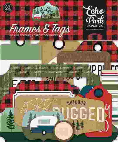 Let's Go Camping Frames & Tags - Echo Park