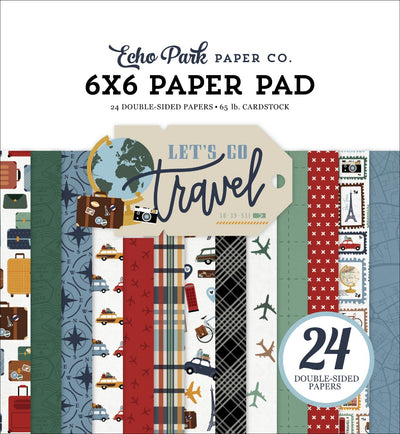 Paper Pad, 6x6 - Let's Go Travel Collection - Echo Park