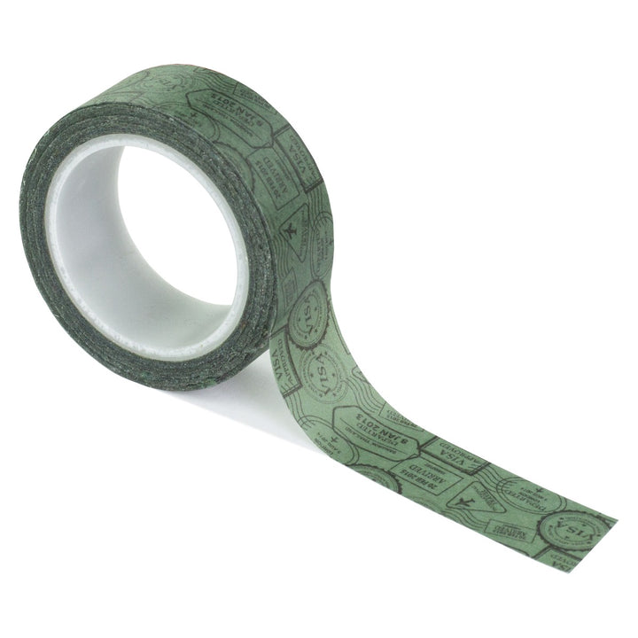 Destination Stamps Washi Tape - Let's Go Travel Collection - Echo Park