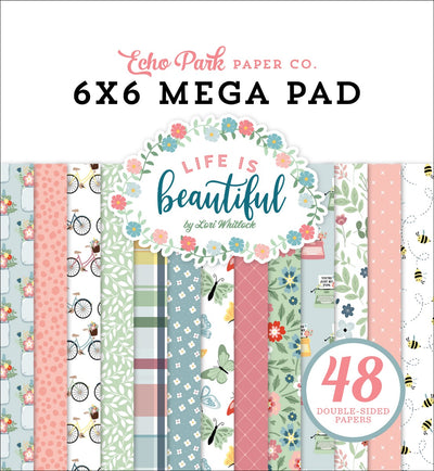 Mega Paper Pad, 6x6 - Life is Beautiful - Echo Park