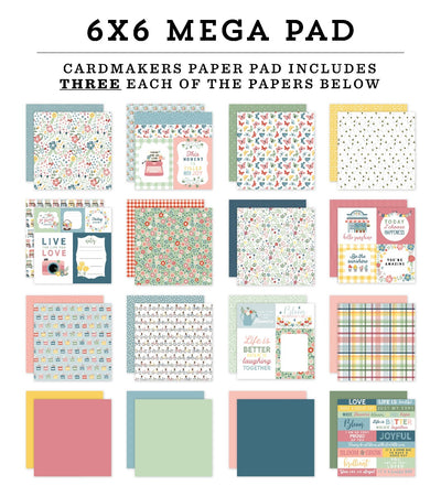 Mega Paper Pad, 6x6 - Life is Beautiful - Echo Park