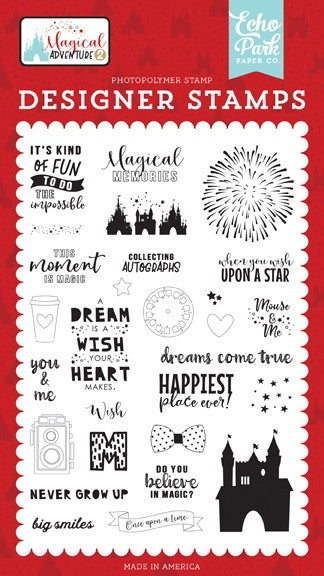 Dreams Come True Stamp Set - Magical Adventure 2 - Echo Park - Clearance