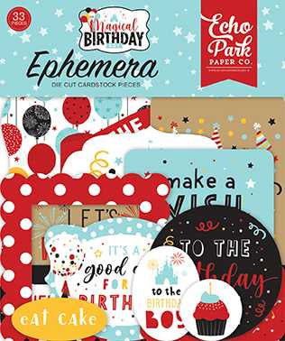 Magical Birthday Boy Ephemera - Echo Park*