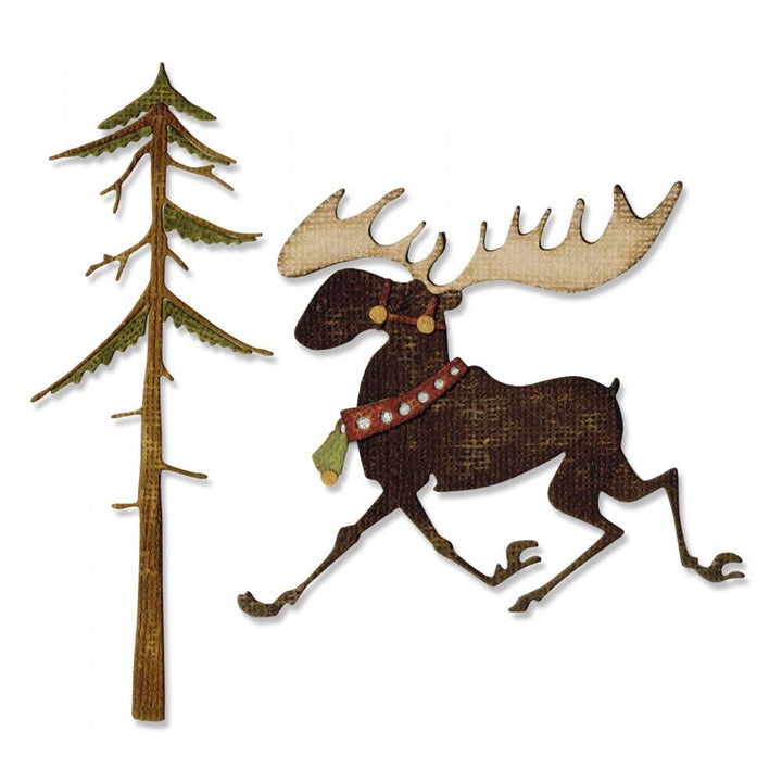Tim Holtz Merry Moose Sizzix Dies