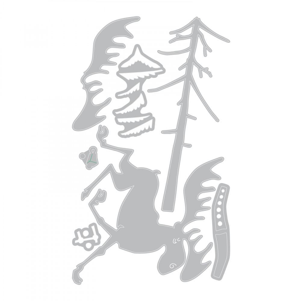 Sizzix Thinlits Die Set 7PK - Merry Moose