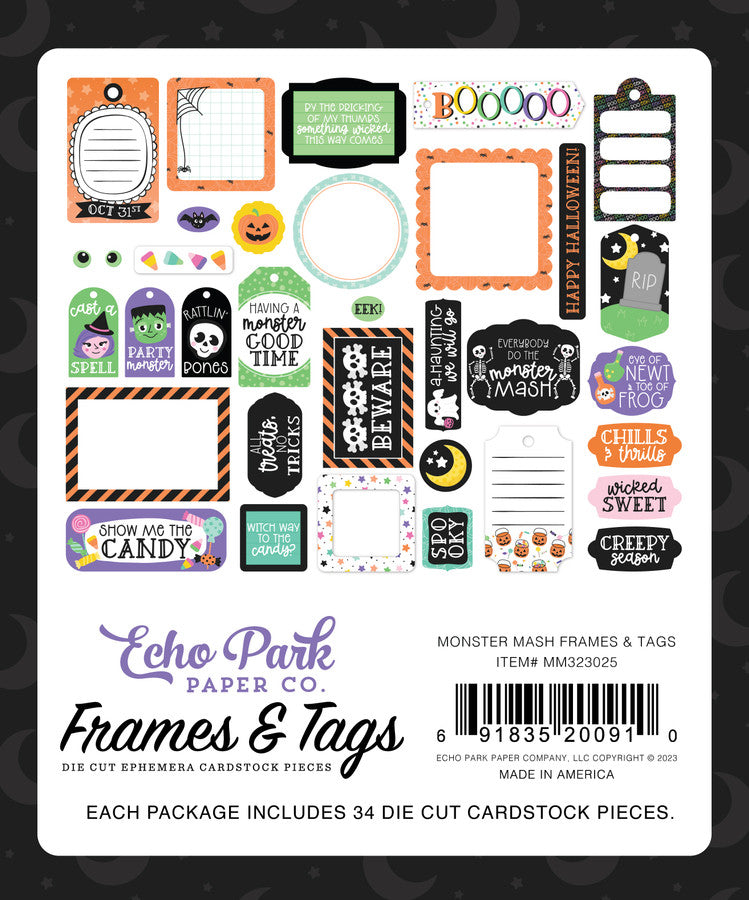 Monster Mash Frames & Tags - Echo Park