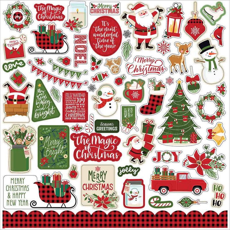 The Magic Of Christmas Element Stickers - Echo Park