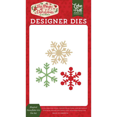 Magical Snowflake Trio Die Set - The Magic Of Christmas - Echo Park