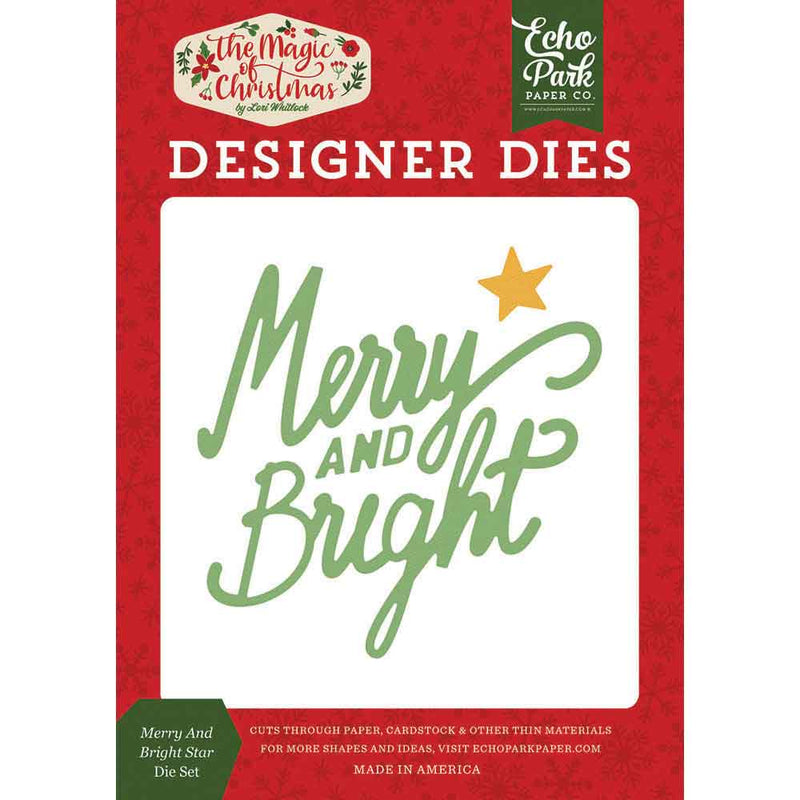 Merry And Bright Star Die Set - The Magic Of Christmas - Echo Park