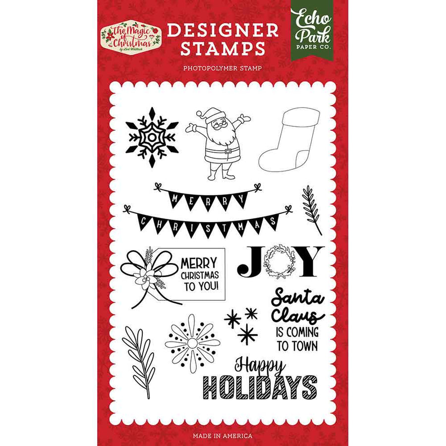 To You Tag Stamp Set - The Magic Of Christmas - Echo Park