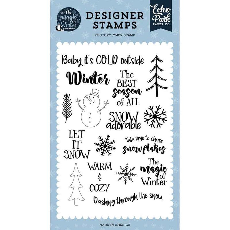 Snow Adorable Stamp Set - The Magic Of Winter - Lori Whitlock - Echo Park