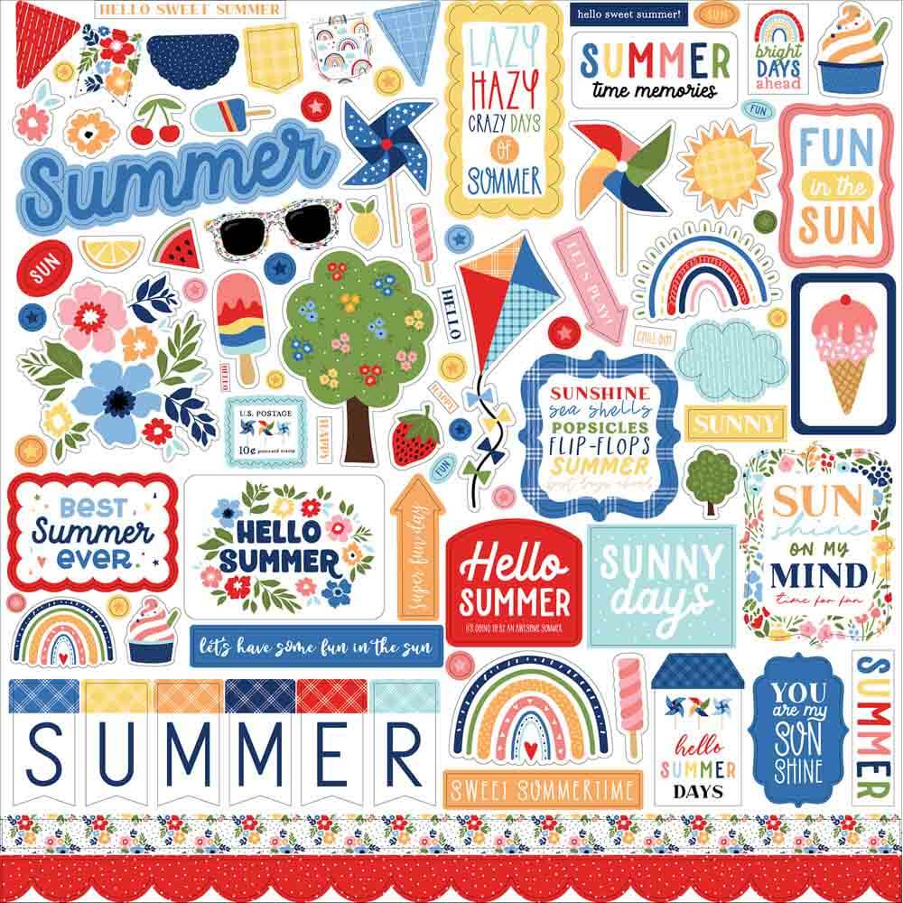 My Favorite Summer Element Stickers - Echo Park