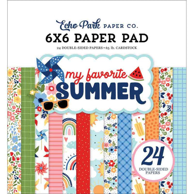 My Favorite Summer 6" x 6" Paper Pad - Echo Park