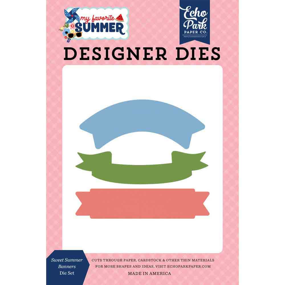 Sweet Summer Banners Die Set-My Favorite Summer-Echo Park