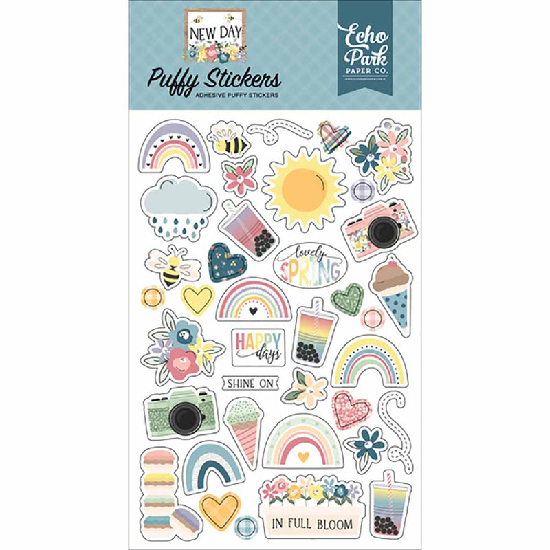 New Day Puffy Stickers - Echo Park
