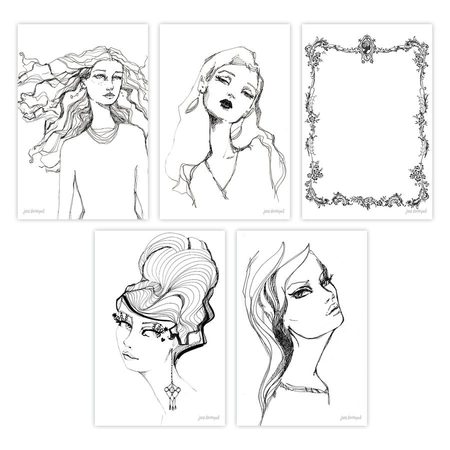 Not-Quite-A-Blank-Slate Set-Making Faces-Jane Davenport-Spellbinders