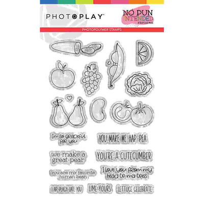 Fruits & Veggies Stamps - No Pun Intended - Becky Fleck - PhotoPlay - Clearance