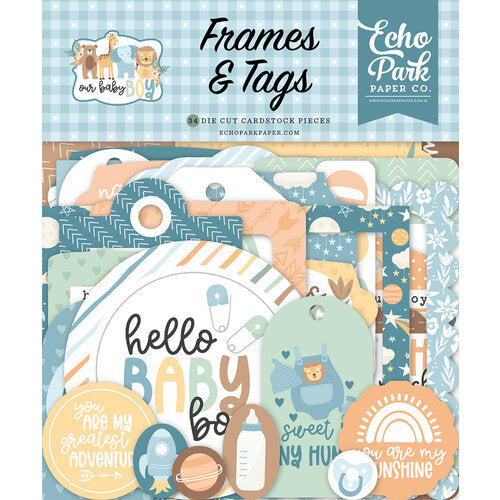 Frames & Tags - Our Baby Boy Collection - Echo Park
