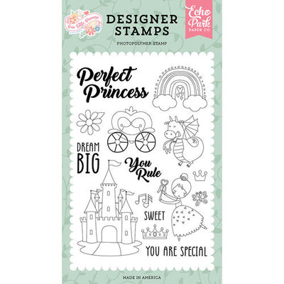 Perfect Princess Stamp Set - Our Little Princess - Echo Park - Clearance