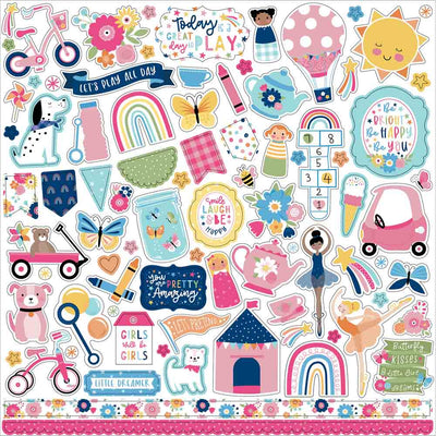 Play All Day Girl Element Stickers - Echo Park