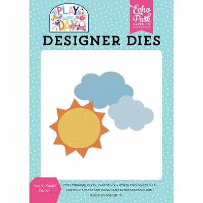 Sun & Clouds Die Set - Play All Day Girl - Echo Park - Clearance