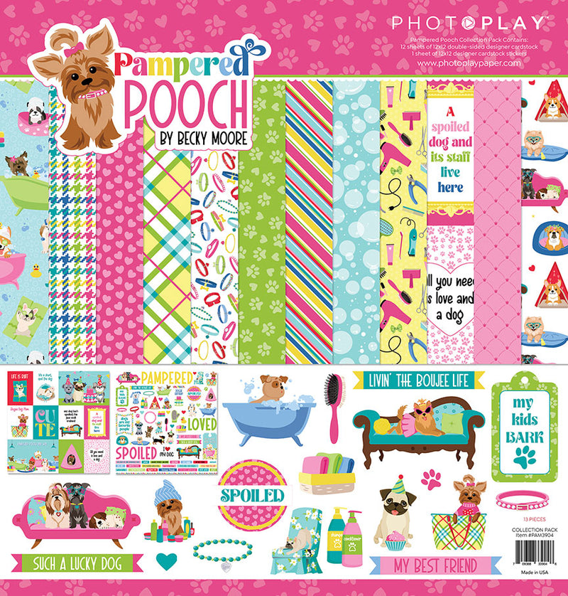 12" x 12" Collection Pack -Pampered Pooch Collection- PhotoPlay