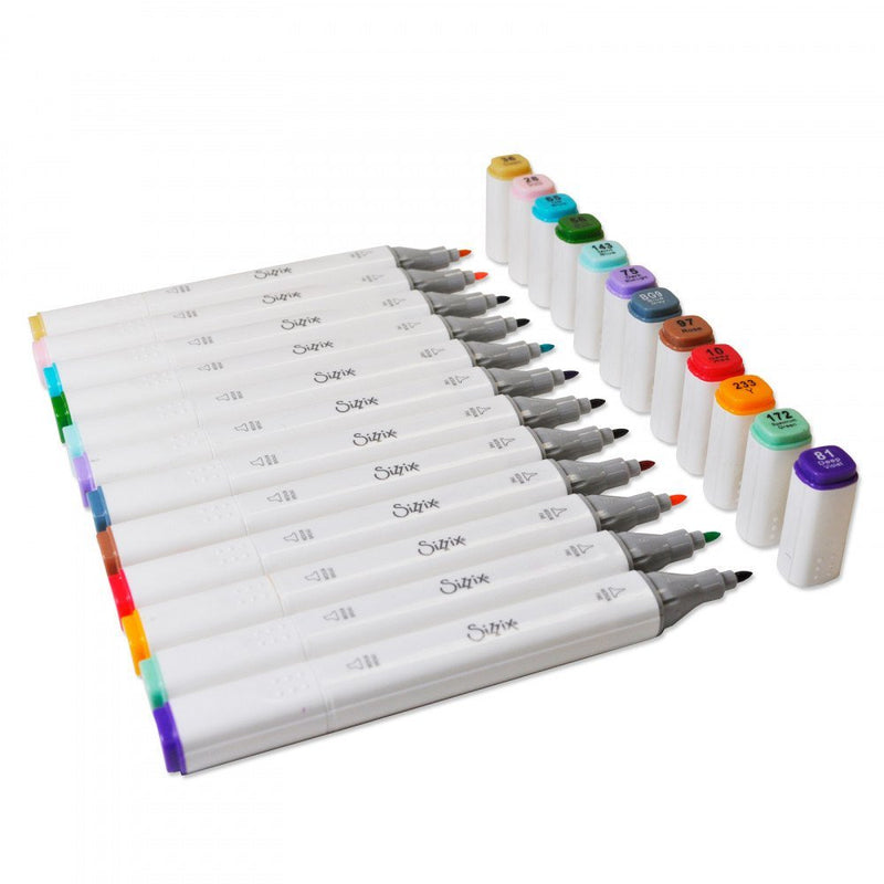 Sizzix Making Essential - Permanent Pens, 12PK (Assorted Colors)
