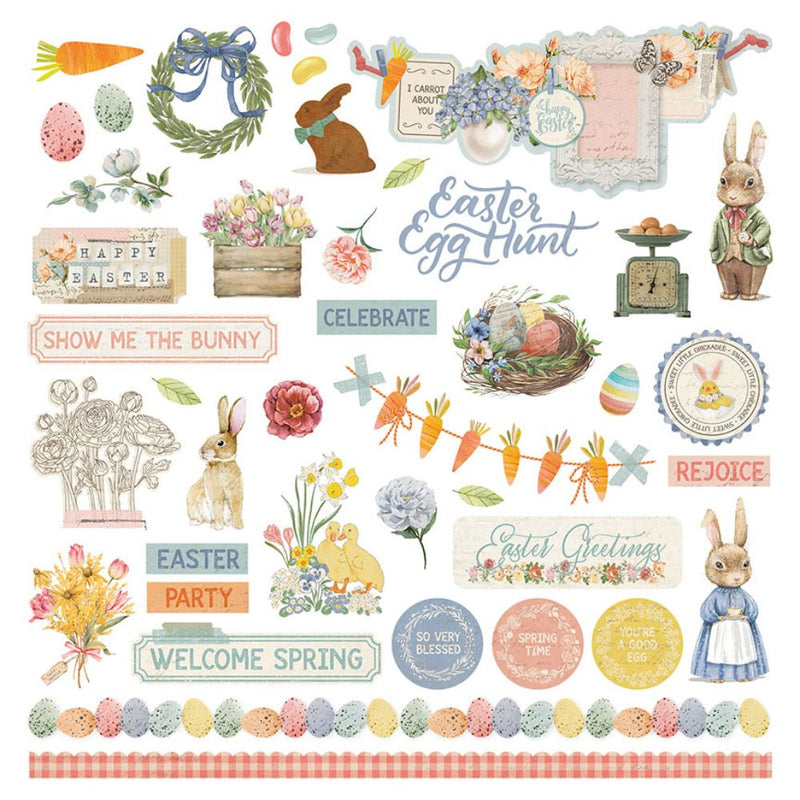 Bunnies and Blooms Element Stickers - Michelle Coleman - Photo Play
