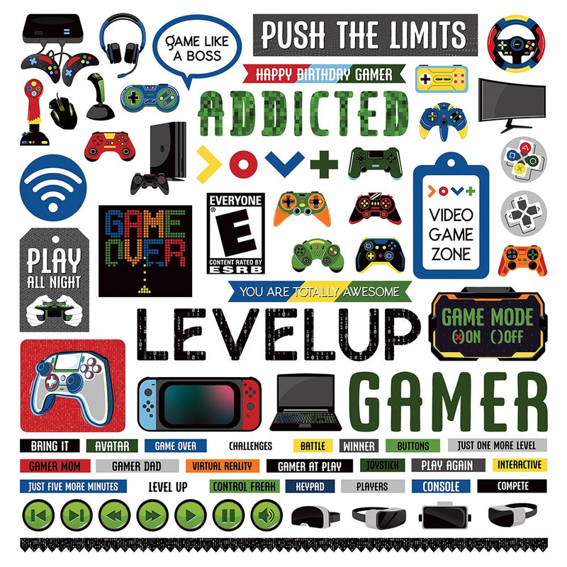 Gamer Element Stickers - Becky Moore - PhotoPlay
