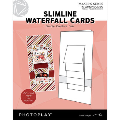 #9 Slimline Waterfall Cards - Maker's Series - PhotoPlay
