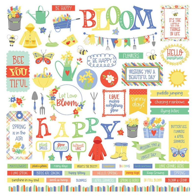 Showers and Flowers Element Stickers - Becky Moore - Photo Play