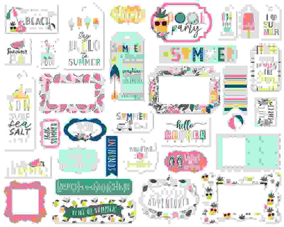 Pool Party Frames & Tags - Echo Park*